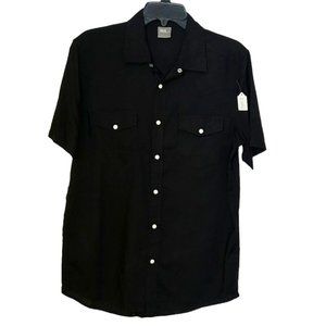 ASOS Western Pearl Snap Short Sleeve Shirt